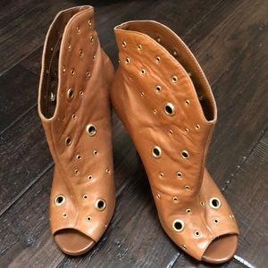 BCBG open toe booty